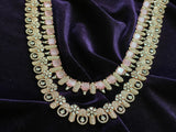 Rose Gold  Jewelry,Gold Plated Jewellery Indian ,Reception Jewellery,Indian Bridal,wedding Jewelry Mehendi jewelry long necklace - SHABURIS