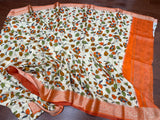 Kalamkari Sarees online,South Indian Sarees,Pure Silk Sarees,Kanjivaram Saree,kanchi pattu saree,Zari saree,blue red saree - NIHIRA