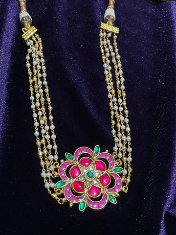 Pearl Necklace Simple Jewelry Indian Jewelry Bridal Necklace Rajasthani Jewelry South Indian Jewelry Beaded Jewelry gift jewelry