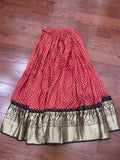 Half Saree Kids Lehenga kanchi Bandhini Lehenga Lehenga Mehendi Lehenga Mehandi Outfit Simple Lehenga Kids Lehenga