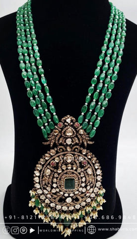Victorian Necklace Diamond Necklace Beaded Necklace Heavy choker Diamond Jewelry Moissanite Necklace Bridal-SHABURIS