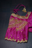 Hot Pink blouse indian,Latest indian blouse designs,saree blouse designs indian,saree stitched blouse,south indian blouse,designer blouse