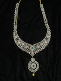 Wedding Jewelry,diamond haram Indian ,Reception Jewellery,lyte weight Indian Bridal,wedding Jewelry Mehendi jewelry-SHABURIS