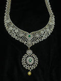 Wedding Jewelry,diamond haram Indian ,Reception Jewellery,lyte weight Indian Bridal,wedding Jewelry Mehendi jewelry-SHABURIS