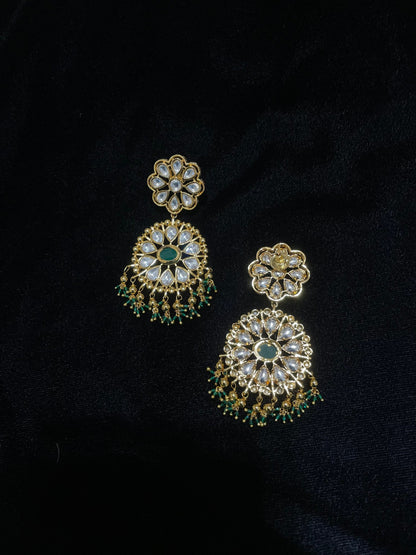 Wedding Jewelry,kundan jhumka Indian ,Reception Jewellery,lyte weight Indian Bridal,wedding Jewelry Mehendi jewelry-SHABURIS