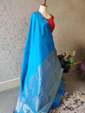 Kanchi Soft Silk saree Blue saree Gift saree Indian ethnicwear partywear saree traditional saree ethnic saree bridal saree