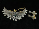 Wedding Jewelry,diamond necklace Indian ,Reception Jewellery,lyte weight Indian Bridal,wedding Jewelry Mehendi jewelry-SHABURIS