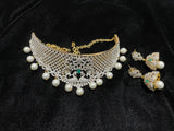 Wedding Jewelry,diamond necklace Indian ,Reception Jewellery,lyte weight Indian Bridal,wedding Jewelry Mehendi jewelry-SHABURIS