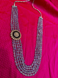Tanzanite Beads | Mens mala | Unisex jewelry | Pearl Necklace
