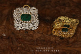 Diamond Jhumka ,diamond earrings,Pure silver Jhumkas Indian,Indian Earrings,Indian Wedding Jewelry -NIHIRA-SHABURIS