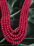 Strawberry Ruby Beads | Mens mala | Unisex jewelry