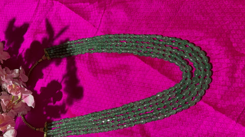 Emeralds Mala | Mens mala | Unisex jewelry | Emerald Necklace