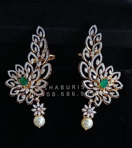 Diamond jhumka Cocktail earrings diamond earrings south indian jewelry