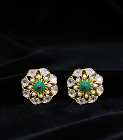 Diamond Studs Diamond Earrings Simple Studs Pearl Studs 925 Silver Earrings Silver Jewelry - SHABURIS