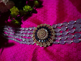 Tanzanite Beads | Mens mala | Unisex jewelry | Pearl Necklace