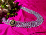 Tanzanite Beads | Mens mala | Unisex jewelry | Pearl Necklace