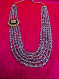 Tanzanite Beads | Mens mala | Unisex jewelry | Pearl Necklace