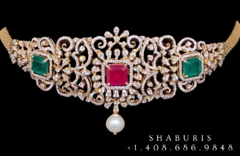 Diamond necklace,Pure silver jewelry indian choker Indian necklace ,maang tikka sabyasachi jewelry inspired Shaburis