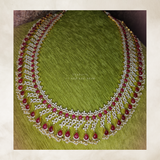 Raani Haram Diamond necklace,Pure silver polki choker Indian necklace ,maang tikka sabyasachi jewelry inspired Shaburis