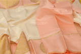 Lyte weight Pattu Sarees online,South Indian Sarees,Pure Silk Sarees,Kanjivaram Saree,kanchi pattu saree,Zari saree,off white saree - NIHIRA