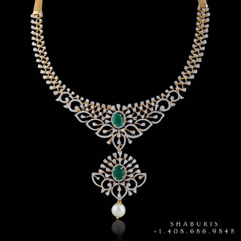 Diamond necklace,Pure silver polki choker Indian necklace ,maang tikka sabyasachi jewelry inspired Shaburis