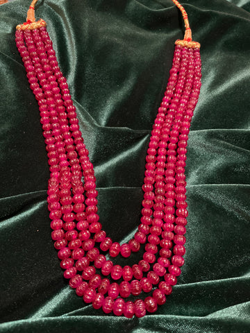Strawberry Ruby Beads | Mens mala | Unisex jewelry
